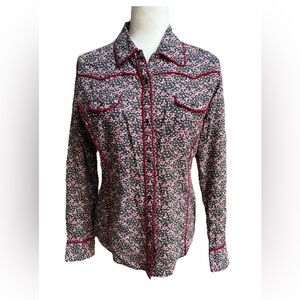 Shyanne Life Women's Long Sleeve Snap Front Western Shirt Women’s Size Medium